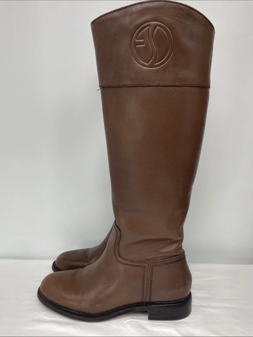 Franco Sarto Brown Over-the-Knee Boots, Size 8.5